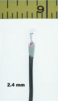  MINIATRONICS  NoScale 1.5v 2.4mm Dia. Incandescent Lamp Clear (10) MNT1820110