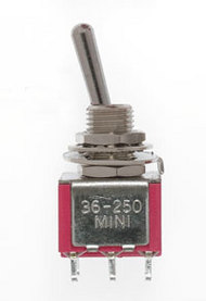  MINIATRONICS  NoScale DPDT 5amp 120v Miniature Toggle Switch (4) MNT3625004