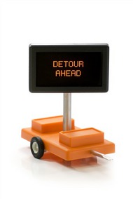 Detour Ahead Mobile Sign w/Transformer (D)<!-- _Disc_ --> #MNT8500401