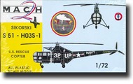  Mach 2  1/72 Sikorsky S51HO3 S1 US Rescue Helicopter MAC0011
