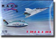  Mach 2  1/72 X-24A & X-24B USAF Experimental Lifting Bodies Aircraft MAC0026