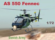 Mach 2  1/72 AS550 Fennec Danish Army Helicopter MAC61