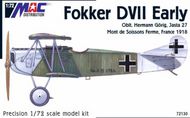  MAC Distribution  1/72 Fokker D.VII Early MAC72130