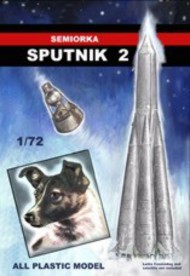  Mach 2  1/72 Semiorka Sputnik 2 Russian Orbiting Satellite Rocket (17" Tall) MACLO14