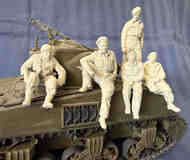Custom Figures: Five British Crew of Sherman 'Akilla' #MMF35-001