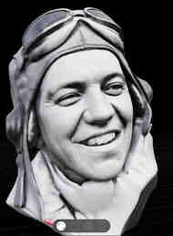 Bust: Richard Halsey 'Dick' Best - Combat Dress - 2 Aircraft Carrier Sunk #MMF4-020