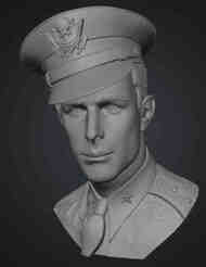  Maddog Mini Factory  1/4 Bust: 2nd Lt. Lloyd Hughes - Ploesti Raid Medal of Honor (Posthumous) MMF4-032