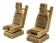 SAAB J-32B/E 'Lansen' resin seats (designed to be used with Hobby Boss kits) Replaces the rather crude original seats in the Hobbbyboss J32 'Lansen' . #MMMK4910