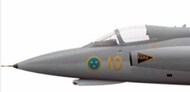 Saab J-35E/F/J Draken late canopy x 2 vacuform MMMK4941