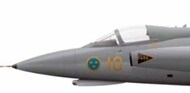 Saab J-35E/F/J Draken late canopy x 2 vacuform #MMMK7298