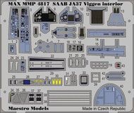  Maestro Models  1/48 Saab JA-37 'Viggen' cockpit detail set (designed to be used with Special Hobby and Tarangus kits) MMMP4817