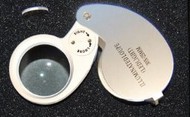 Magnifiers & Tools  NoScale 25mm LED Lighted Jeweler's Loupe Magnifier 10x Power MFR362530