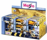  Maisto  NoScale 3" Volvo Construction Vehicles Die Cast/Plastic Counter Display (36 Total)* MAI14364