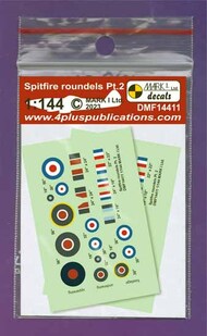 Supermarine Spitfire roundels & fin flashes, Pt.2, 2 sets #DMF14411