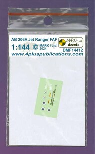  Mark I Decals  1/144 Augusta-Bell AB-206A in Finnish AF (Bell OH-58A KIOWA) - Pre-Order Item DMF14412