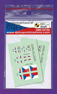Czechoslovak/Czech AF flag insignia, 2 sets #DMK144100