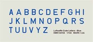 Luftwaffe Code Letters - Blue, 2 sets #DMK144104