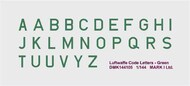 Luftwaffe Code Letters - Green, 2 sets #DMK144105