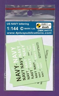 US Navy lettering - Black & White, 2 sets #DMK144115