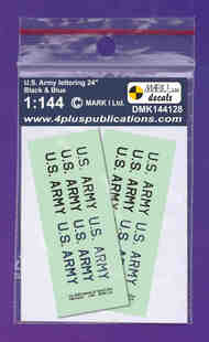 US Army 24' lettering - Black and Blue, 2 sets #DMK144128