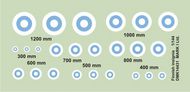 Finnish Insignia - roundels (diameter: 300;400;500;600;700;800;1000;1200 mm), 2 sets #DMK14431