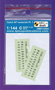 CzAF numerals Black, Pt.1, 2 sets #DMK14444