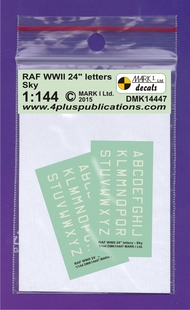 RAF WWII 24' Sky letters, 2 sets scale height: 4.2 mm #DMK14447