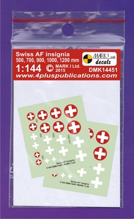 Mark I Decals  1/144 Swiss AF insignia (size 500, 700, 900, 1000, 1200 mm) DMK14451