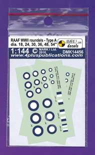  Mark I Decals  1/144 RAAF WWII roundels Type A (thin ring) DMK14456