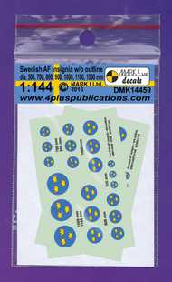 Swedish AF Insignia, w/out outline (dia 500,700,800,900,1000,1100,1500 mm) #DMK14459