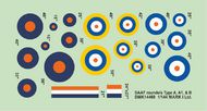  Mark I Decals  1/144 South African SAAF roundels Type A, A1, B, 2 sets DMK14469