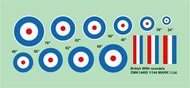  Mark I Decals  1/144 British WWI roundels, 2 sets DMK14495