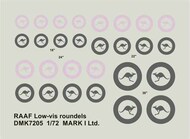  Mark I Decals  1/72 RAAF Low-vis roundels, 2 sets DMK7205