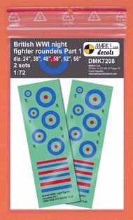 British WWI Night Fighter roundels Pt.1 #DMK7208
