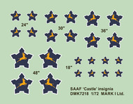  Mark I Decals  1/72 SAAF 'Springbok and Castle' Insignia (1958-81), 2 sets DMK7218
