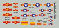  Mark I Decals  1/72 North and South Vietnam AF Insignia, 2 sets DMK7219