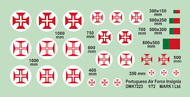  Mark I Decals  1/72 Portuguese AF Insignia, 2 sets - Pre-Order Item DMK7223