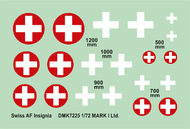  Mark I Decals  1/72 Swiss AF Insignia, 2 sets - Pre-Order Item DMK7225