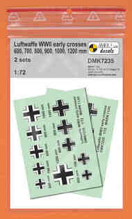 Luftwaffe Crosses (Balkenkreuz), early type, 2 sets #DMK7235
