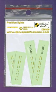  Mark I Decals  1/100 Formation-keeping lights - modern, 2 sets DMS06