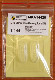 Mark I Models  1/144 Let L-13/TZ-13 Blanik vacu canopy (2pcs) MKA14420