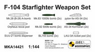 Lockheed F-104 Starfighter Weapon Set (resin parts) #MKA14421