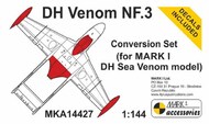 de Havilland Venom NF.3 Conversion Set (resin parts) #MKA14427