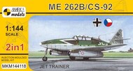  Mark I Models  1/144 Messerschmitt Me.262B Schwalbe Jet Traine (2in1 = 2 kits in 1 box) MKM144118