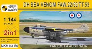  Mark I Models  1/144 de Havilland Sea Venom FAW.22/53/TT.53 'Far East & Australia' (2in1) MKM144136