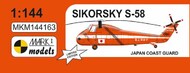  Mark I Models  1/144 Sikorsky S-58 'Japan Coast Guard' 1 kit included, boxed MKM144163