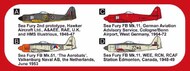 Hawker Sea Fury 'Special Schemes' x 1 kit new mould #MKM144164