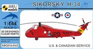 Sikorsky H-34 US & Canadian Service Helicopter #MKX144145