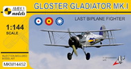  Mark I Models  1/144 Gloster Gladiator Mk.I (RAF, Belgian AF, Chin MKX14452
