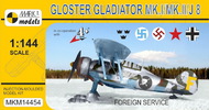  Mark I Models  1/144 Gloster Gladiator Mk.I/II/J 8 (Swedish AF, La MKX14454